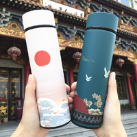 国潮中国风创意保温杯男女学生儿童智能显温水杯子网红款新款茶杯