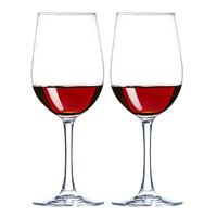 天喜(TIANXI)红酒杯 高脚杯玻璃杯子320ml 2只装