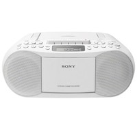 Sony 索尼 CFD-S70 便携式录放机(CD, 磁带, 收音机), 白色
