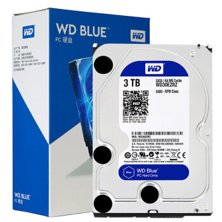 西部数据(WD)蓝盘 3TB SATA6Gb/s 64MB 台式机械硬盘(WD30EZRZ)