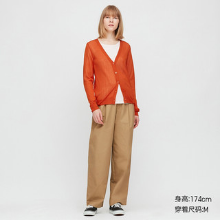 优衣库 女装 薄型V领针织开衫(长袖) 422922 UNIQLO