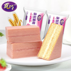 真巧草莓味巧克力涂层蛋糕1000g