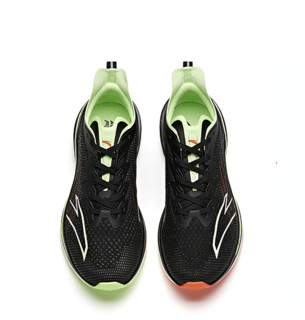 ANTA 安踏 马赫 男子跑鞋 112125586-1 黑/荧光萌芽绿/岩浆橙 42.5