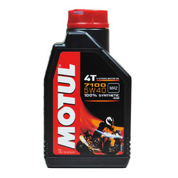 摩特（MOTUL）7100 4T 全合成4冲程摩托车机油润滑油5W-40 SN级 1L 欧盟进口