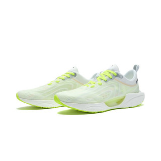 LI-NING 李宁 超轻18 男子跑鞋 ARMR007-1 标准白/荧光亮绿 47.5