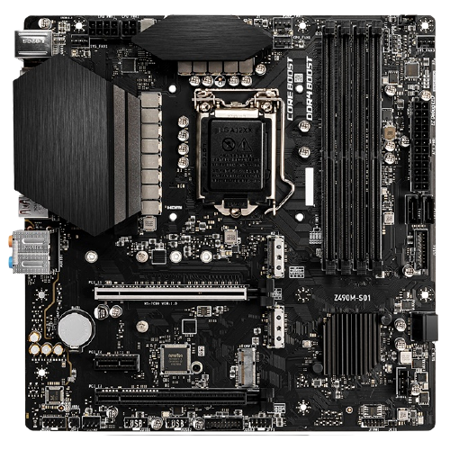 MSI 微星Z490M S01 MATX主板（intel LGA1200、Z490）+英特尔酷睿i5