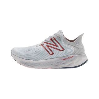 new balance 1080系列 Fresh Foam 男子跑鞋 M1080W11 灰白/红色 44 鞋楦2E