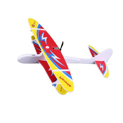 贝利雅 充电组装飞机模型玩具 电动手抛飞机