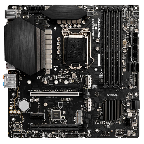 z490m s01 matx主板(intel lga1200,z490) 英特爾 酷睿i7-10700f cpu