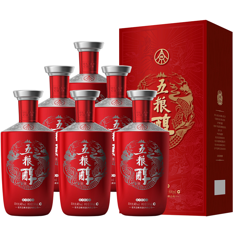 WU LIANG CHUN 五粮醇 红装 40%vol 浓香型白酒