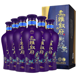 XUFU 叙府 柔雅叙府 15 53%vol 兼香型白酒 450ml*6瓶 整箱装