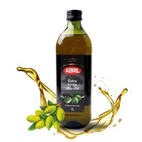西班牙原装进口ABRIL爱伯瑞 特级初榨橄榄油1L/瓶 凉拌烹饪 酸度≤0.5%