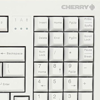 CHERRY 樱桃 G80-1800 104键 有线机械键盘 浅灰色 Cherry黑轴 无光