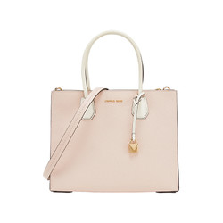 Michael Kors/迈克·科尔斯女士MERCER系列牛皮手提包裸粉色大号