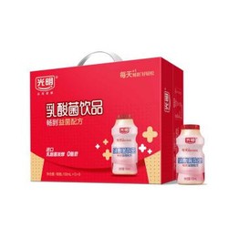 Bright 光明 0脂肪乳酸菌原味100mL*30瓶+尼平河脱脂高钙纯牛奶200ml*24盒*2件