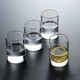 聚千义 简约透明玻璃杯 300ml*4个装
