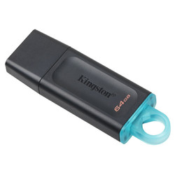 Kingston 金士顿 DTX USB 3.2 U盘 黑色 64GB USB-A