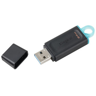 Kingston 金士顿 DataTraveler系列 DTX USB 3.2 U盘 黑色 64GB USB-A