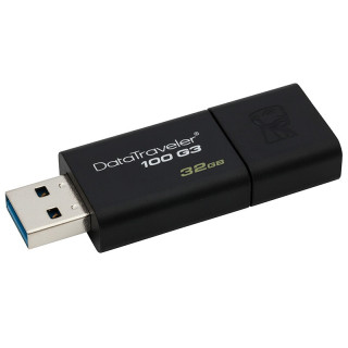 Kingston 金士顿 DataTraveler系列 DT100G3 USB 3.0 U盘 黑色 32GB USB-A