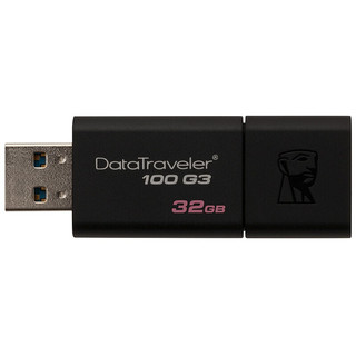 Kingston 金士顿 DataTraveler系列 DT100G3 USB 3.0 U盘 黑色 32GB USB-A