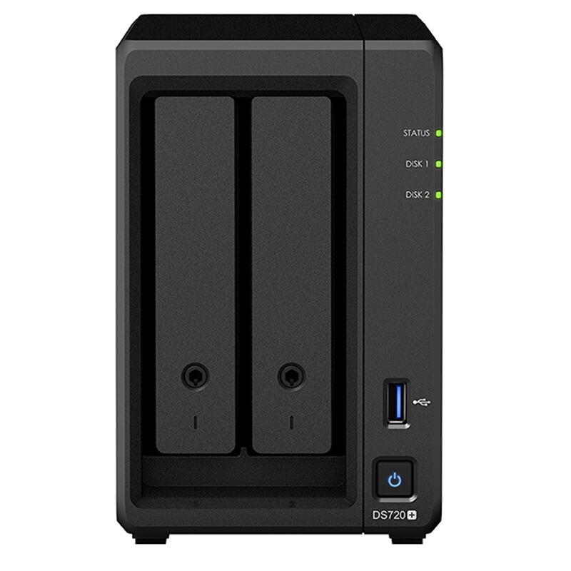 Synology 群晖 DS720+ 双盘位NAS（J4125、2GB）