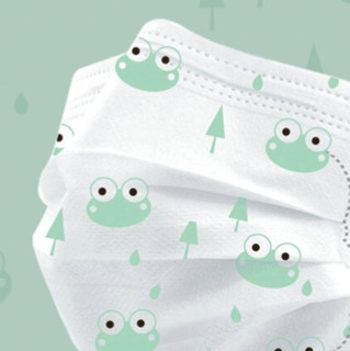 京东京造 日式超柔系列 一次性医用口罩 儿童款 30片 青蛙款
