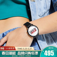 GUESS盖尔斯 美潮休闲手表简洁大LOGO印花个性时尚中性手表