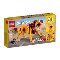黑卡会员：LEGO 乐高 Creator3合1创意百变系列 31112 狂野狮子