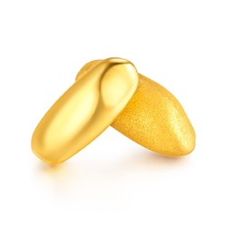 六福珠宝 HXA1TBA0001  黄金摆件足金磨砂大米0.6克