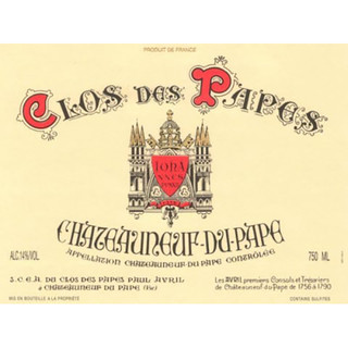 CLOS DES PAPES 帕普酒庄 帕普酒庄教皇新堡干型红葡萄酒 2008年