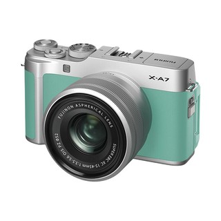 FUJIFILM 富士 X-A7 APS-C画幅 微单相机 薄荷绿 XC 15-45mm F3.5 OIS PZ 变焦镜头 单头套机