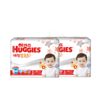 HUGGIES 好奇 韩国进口好奇魔法超薄婴儿纸尿裤M90片