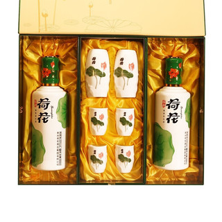 荷花 荷塘月色 53%vol 酱香型白酒 500ml*2瓶 礼盒装