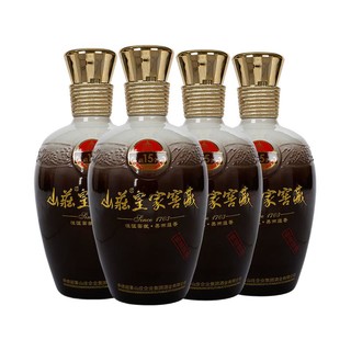 山庄老酒 山庄皇家窖藏15 38%vol 浓香型白酒 450ml*4瓶 整箱装