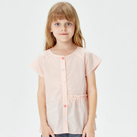Purcotton 全棉时代  女童圆领衬衫