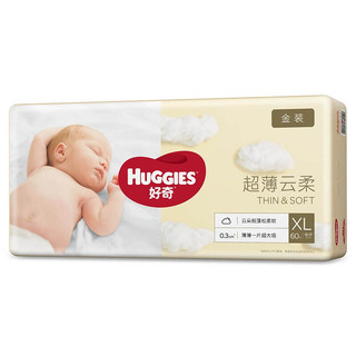 HUGGIES 好奇 金装系列 纸尿裤 XL60片*2包