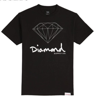 Diamond SUPPLY CO. OG Script Brilliant 男子运动T恤 黑色 L