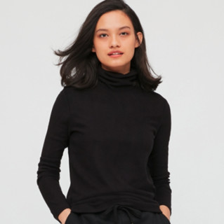 UNIQLO 优衣库 HEATTECH系列 女士长袖T恤 428327 黑色 M