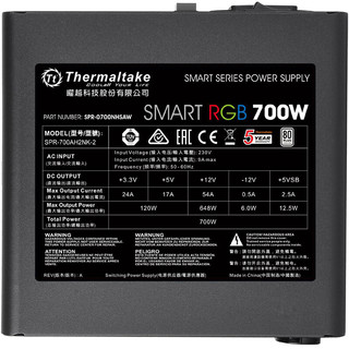 Thermaltake 曜越 SMART系列 白牌（80%）非模组ATX电源