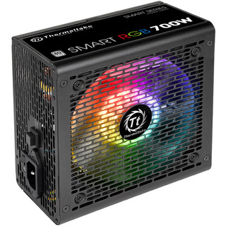 Thermaltake 曜越 SMART RGB 700 白牌（80%）非模组ATX电源 700W