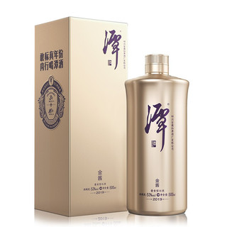 潭酒 金酱 2019版 53%vol 酱香型白酒 500ml*3瓶 礼盒装