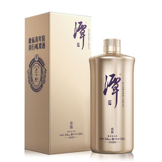 潭酒 金酱 2020版 53%vol 酱香型白酒 500ml*3瓶 礼盒装