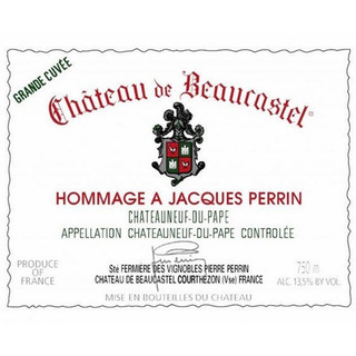 Chateau de Beaucastel 博卡斯特尔酒庄 博卡斯特尔酒庄教皇新堡致敬雅克佩兰干型红葡萄酒 2009年