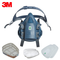 3M 6200升级版防毒面具套装 7502+6001