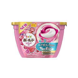 日本进口 Bold甜美花香洗衣凝珠 粉色花果香 18个/盒