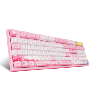 Akko 艾酷 3108 V2 美少女战士 108键 有线机械键盘 粉色 AKKO蓝轴 无光