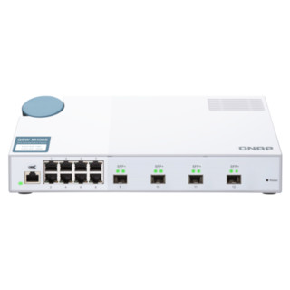 QNAP 威联通 QSW-M408S Web管理型交换机 （4端口10GbE光纤、8*1GbE网口）