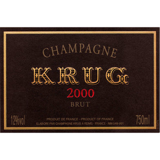 Krug 库克香槟酒庄 库克香槟酒庄干型香槟干型起泡酒 2004年