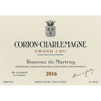 DOMAINE BOBBEAU DU MARTRAY 马特莱酒庄 马特莱酒庄科尔登·查理曼特级园霞多丽干型红葡萄酒 2013年