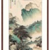 橙舍 吴湖帆《云表奇峰》120x60cm 装饰画 宣纸